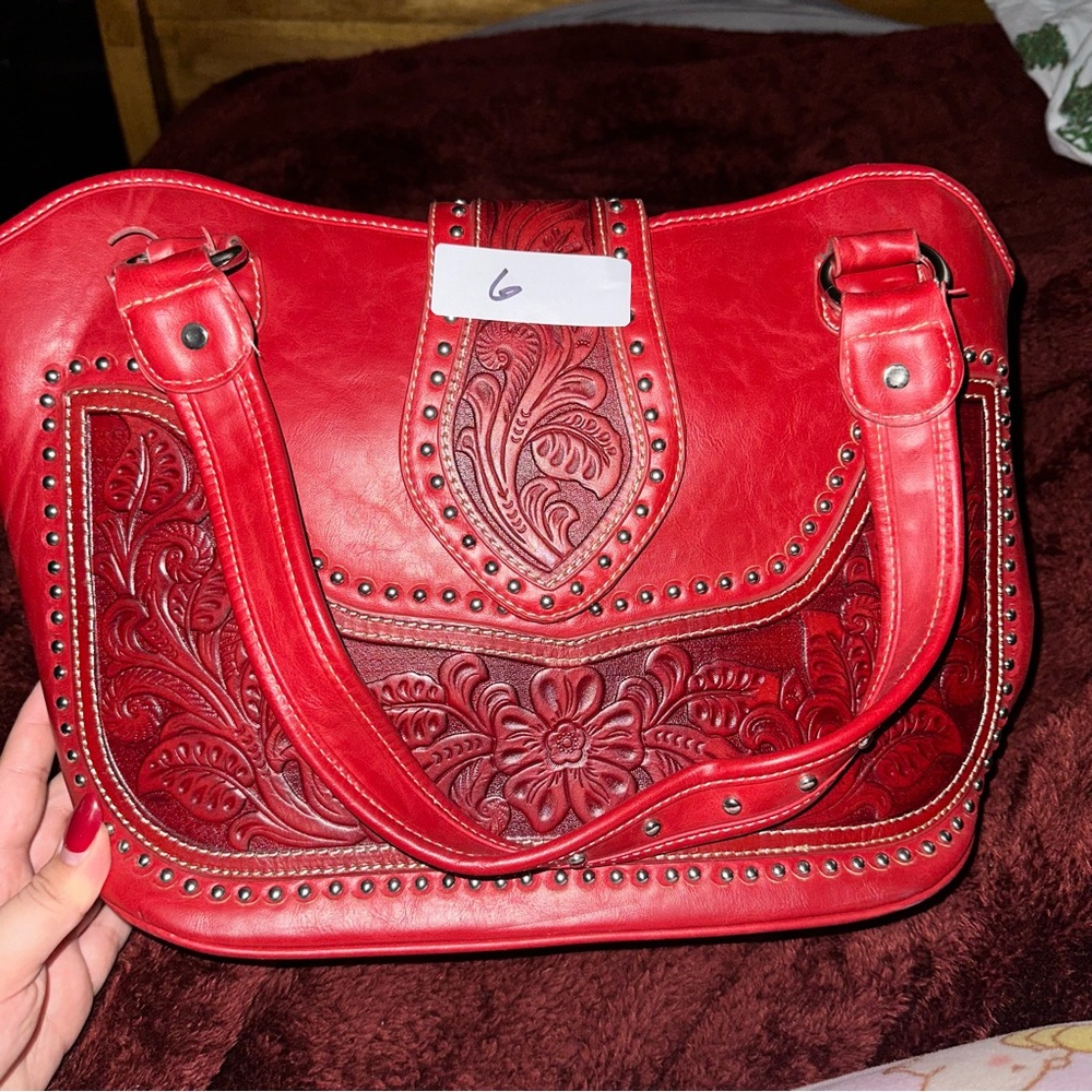 Montana West Red Western Bag